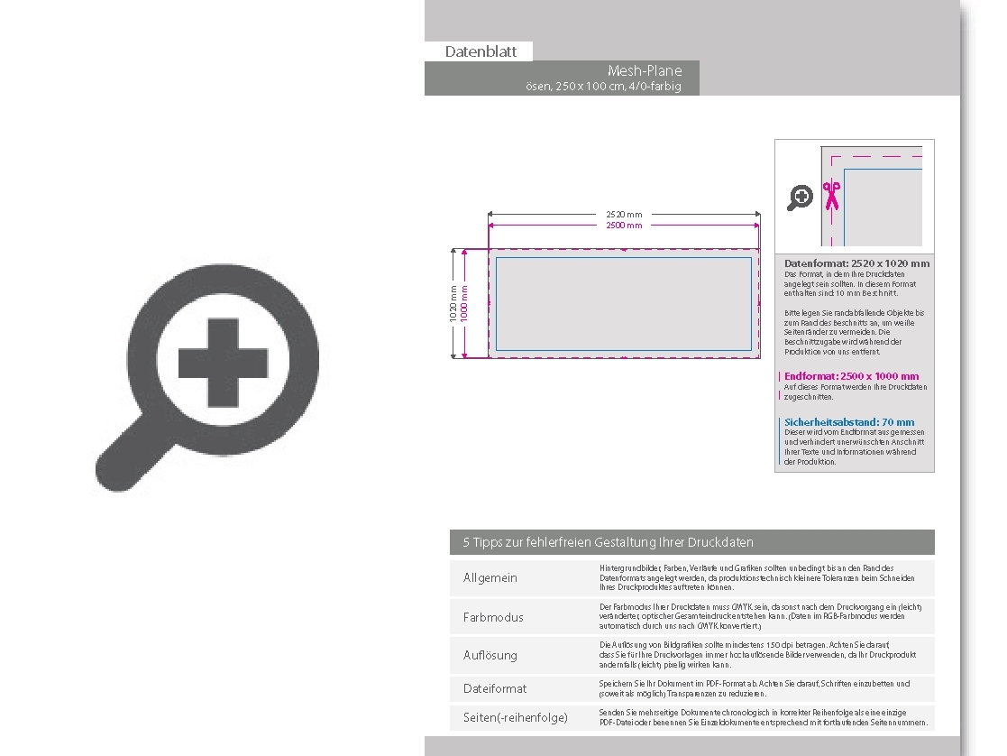 Product Bild hochwertige_mesh-plane_250_x_100_cm__4_0-farbig_bedruckt____sen_im_abstand_von_50_cm_oben_und_unten